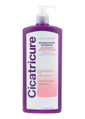 Crema Corporal Cicatricure H Intensiva Antiestrías 400ml Ub