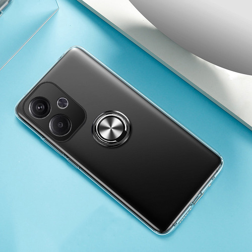 Capa Para Redmi 13x Transparente Anel+mica