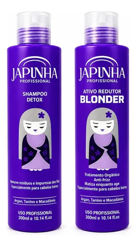 Kit Japinha Shampoo Detox + Ativo Redutor Blonder 300ml