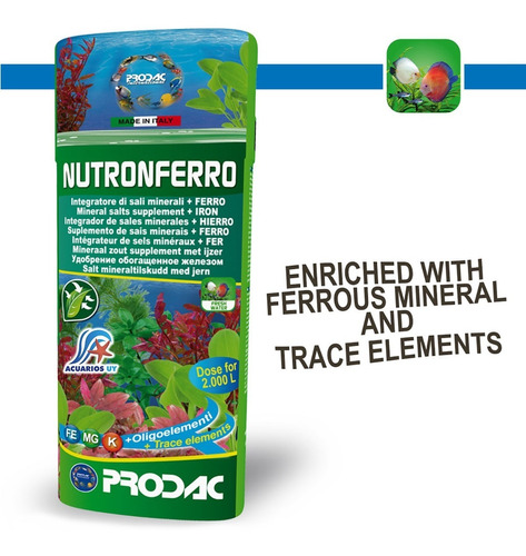 Fertilizante Para Acuario Plantado. Prodac Nutronferro 100ml