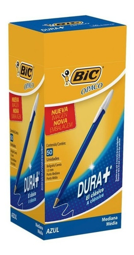 Birome Bic Opaca En Caja X50 Unid Color A Eleccion