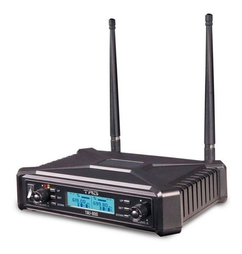 Microfone Duplo Sem Fio Tagsound Tmj800 Uhf Bivolt - Com Nfe