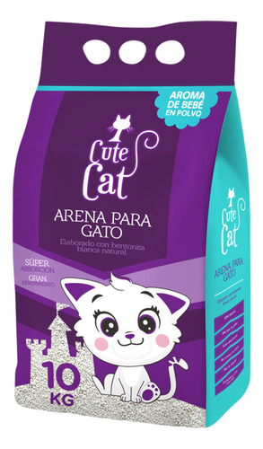 Arena Para Gato Cute Cat Bolsa 10kg