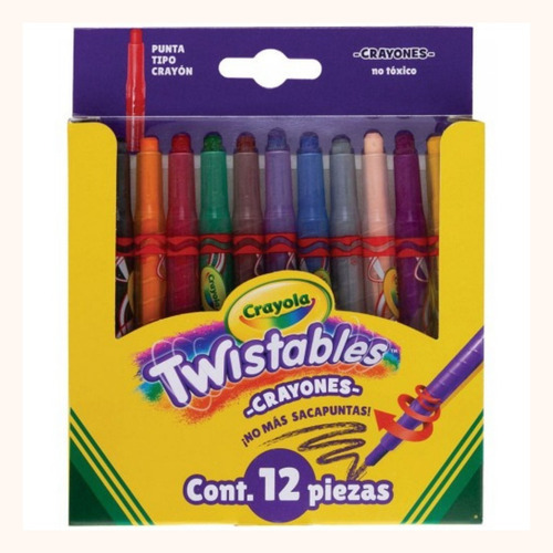 Crayon Redondo Cera Girable Mini Crayola C/12