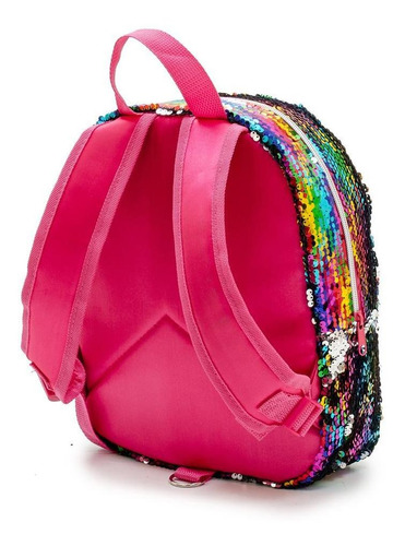 Imagen 3 de 10 de Mochila Escolar Love Nena 12 Lentejuela Reversible + Cuotas