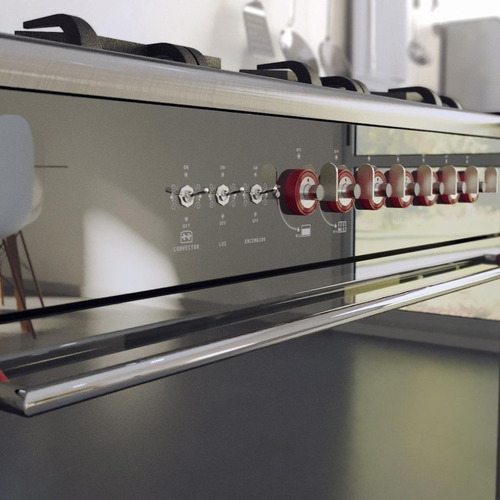 Imagen 4 de 10 de Cocina Folium 900 Vidrio Horno Encendido Electrico Luxor Gas