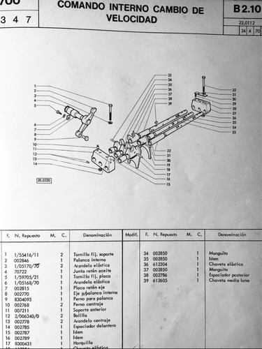 Manual De Repuestos Tractor Fiat 700 Motor Someca
