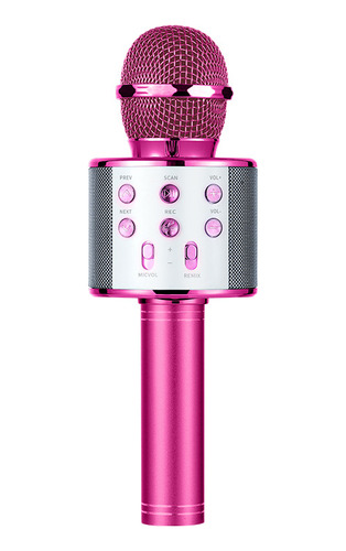 Micrófono De Karaoke Inalámbrico Bluetooth Recargable Para N