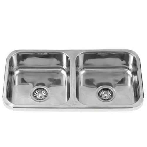 Bacha Cocina Doble Starken U7640 72 X 36 X 15 Cm Acero Inox