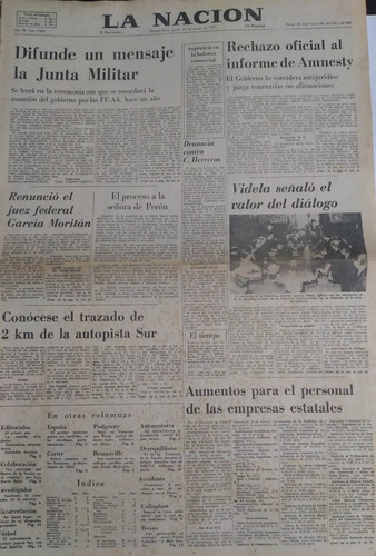 La Nacion 24/3/1977 A 1 Año Del Golpe De Estado 76,detalle