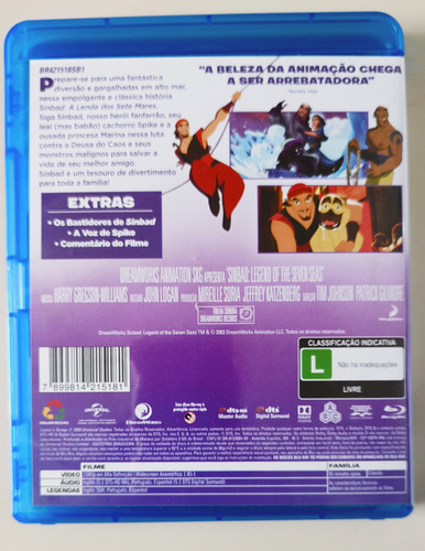 Blu Ray Sinbad E Jose O Rei Dos Sonhos (original)