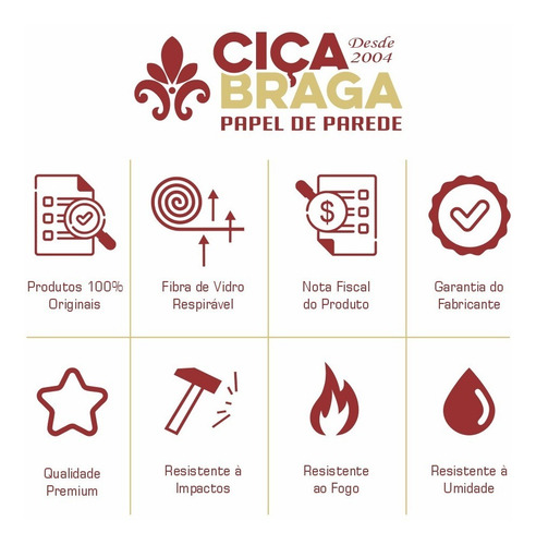 Papel De Parede Em Fibra De Vidro 2002 Indicado Para Umidade