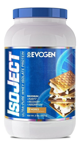 Proteina Isoject Evogen Whey Isolate 1.85 Lbs Sabor Vainilla