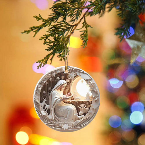 3 Adorno Colgante De Navidad, Colgante Para Árbol De Estilo