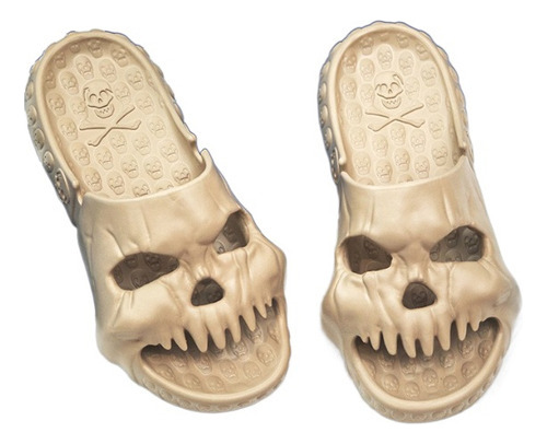 Pantuflas Divertidas Para Hombre Con Diseño De Calaveras