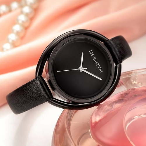 Relógios Feminino Analogico Minimalista Preto Luxo