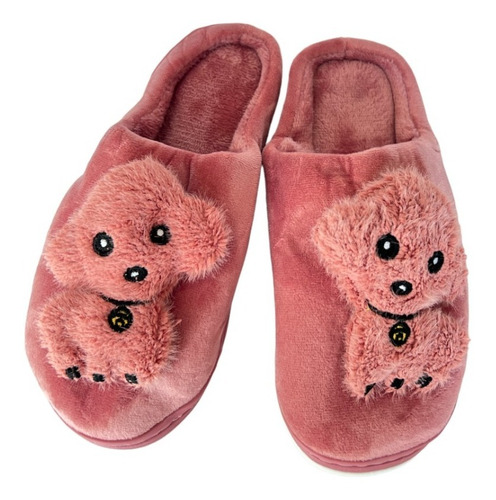 Pantuflas Dama Afelpadas French Poodle