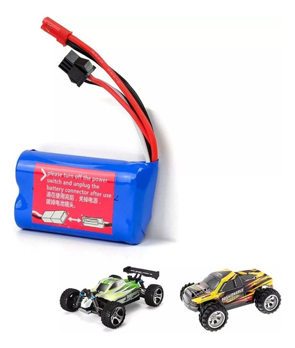 Batería Li-ion 6.4v 750 Mah Para Auto Rc Wltoys A959-a 35kmh