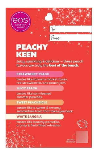 Eos Pack 4 Balsamos De Sabores Peachy Keen 24h