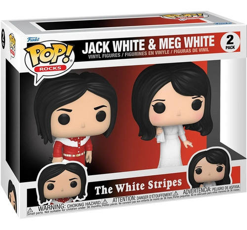 Funko Pop! Jack White & Meg White 2 Pack- The White Stripes