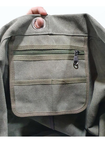 Bolso Mochila Arye Gran Capacidad En Lona Resistente