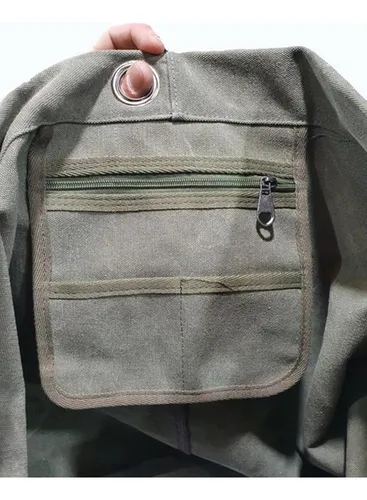 Bolso Mochila Arye Gran Capacidad En Lona Resistente