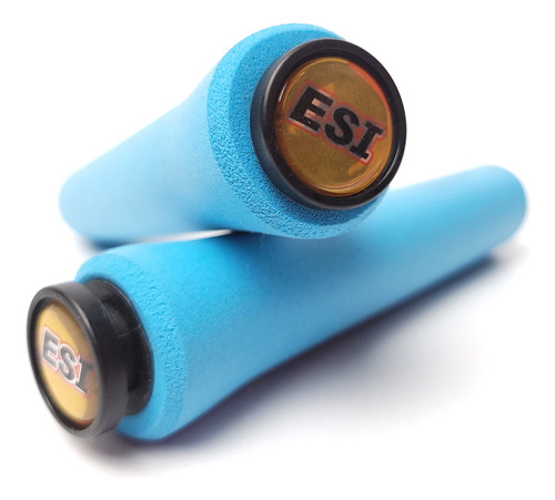 Puños Mtb Esi Grips Racers Edge Silicona 131mm Aqua 50g