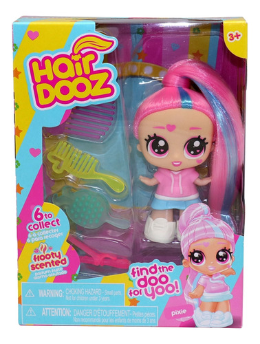 Boneca Colecionavel Hair Dooz Single Color Pixie Multikids