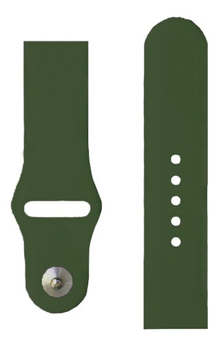 Extensible Colors De Silicón Compatible A Apple Watch S12345 Ancho De La Correa 4 Cm Color Verde Oscuro