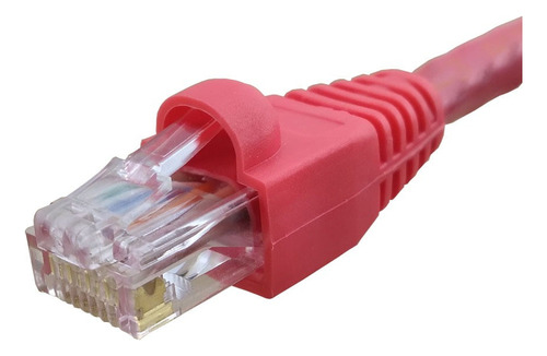 Patch Cord Cat6 Utp Cca Vermelho 1,5 Metro - 10un