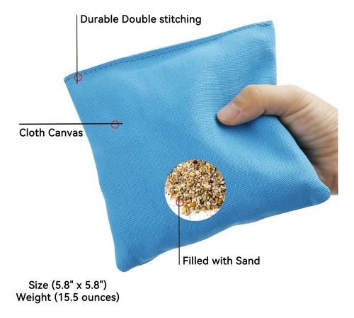 Weensmeil Cornhole Bean Bags (juego De 8), Resistente A La I