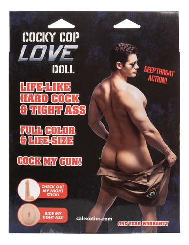 Masturbador Muñeco Policia Realista Texturisado Suave Dual Color Flesh Tipo De Orificio Ano, Pene