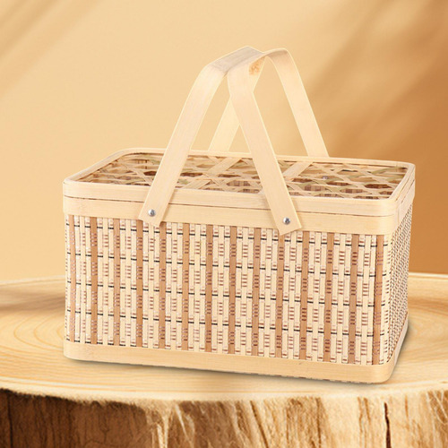 Cesta De Picnic Cesta Tejida Contenedor De Huevos Cesta