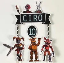 Comprar Adorno Para Torta Topper Cake Animatrónicos Five Nights At F