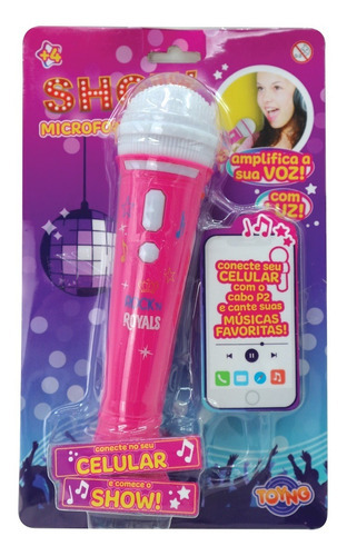 Brinquedo Microfone Com P2 Para Celular Karaokê Show 42239