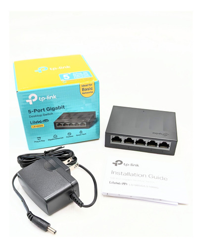 Switch Suiche 5 Puertos Tp-link Ls1005g 10/100/1000 Mbps Red