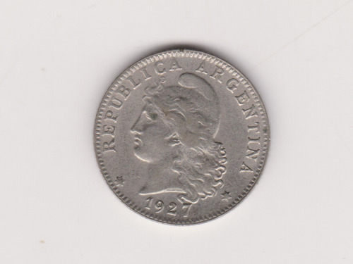 Moneda Argentina 20 Ctvs 1927 Janson 77 Excelente