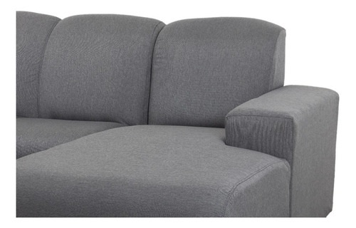 Sofa Esquinero Sillon Juego De Living Leblon Marron Color Gris