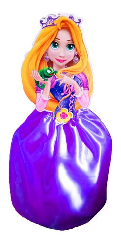 Piñata Vestido Piñatería Fiesta Decoración Rapunzel Princesa