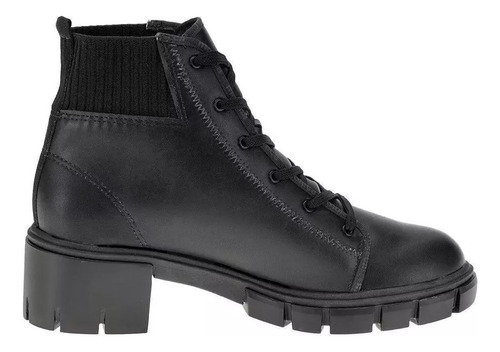 Bota Feminina Moleca Salto Bloco Estilo Coturno