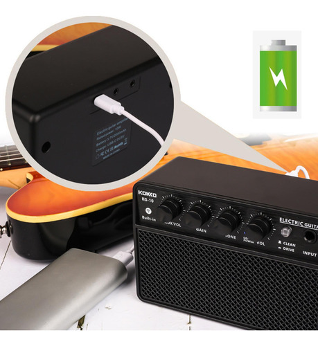 Amplificador De Guitarra Mini Altavoz De Guitarra Eléctrica