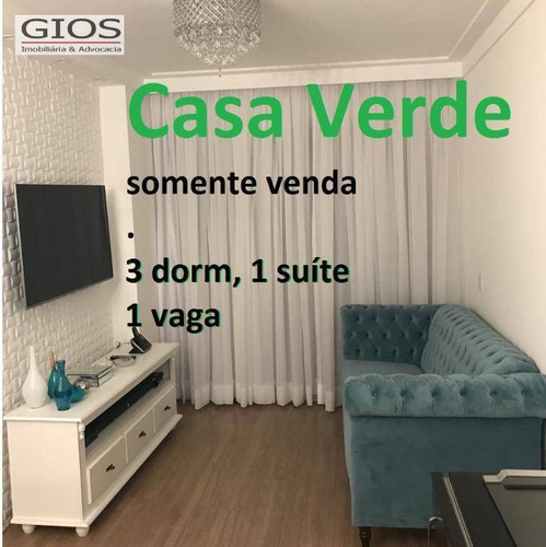 Apartamento Com 3 Dormitórios À Venda, 75 M² Por R$ 465.000,00 - Casa Verde (zona Norte) - São Paulo/sp - Ap0118
