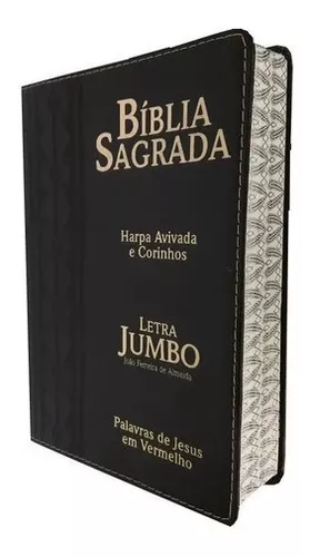 Bíblia Sagrada Luxo Lt Jumbo, A Maior Letra Do Mercado, Com Harpa - Bíblia  - Magazine Luiza