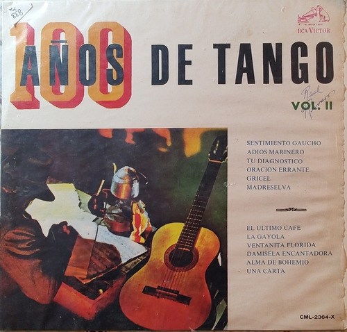 Vinilo Lp 100 Años De Tango Vol 2 (xx888
