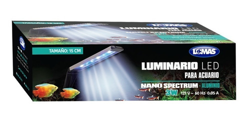 Lampara Nano Led De 15cm 3w Leds Para Acuerio Env Grat