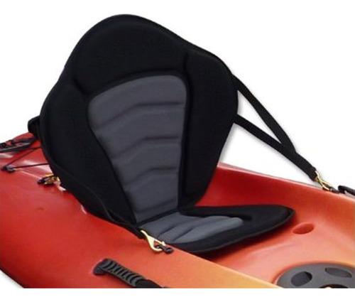 Correas Ajustables, Asiento De Kayak De Lujo Acolchado Negro