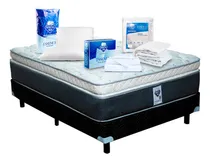 Comprar Colchón Individual Spring Air Gibson + Box + 3 Blancos Sp Color Blanco