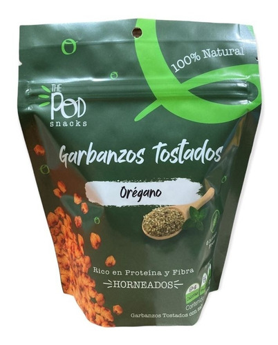 The Pod Snacks Garbanzos Tostados Orégano 12 Und X 120gr