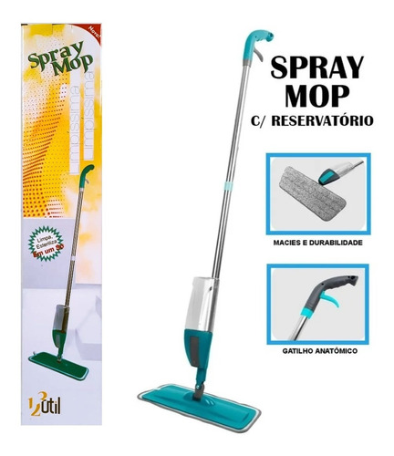 Spray Mop Mágico Com Reservatório Refil Microfibra 123 Util