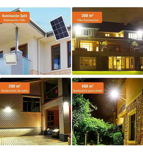 Lámpara Led Solar Luminaria Suburbana Alumbrado Publico 300w